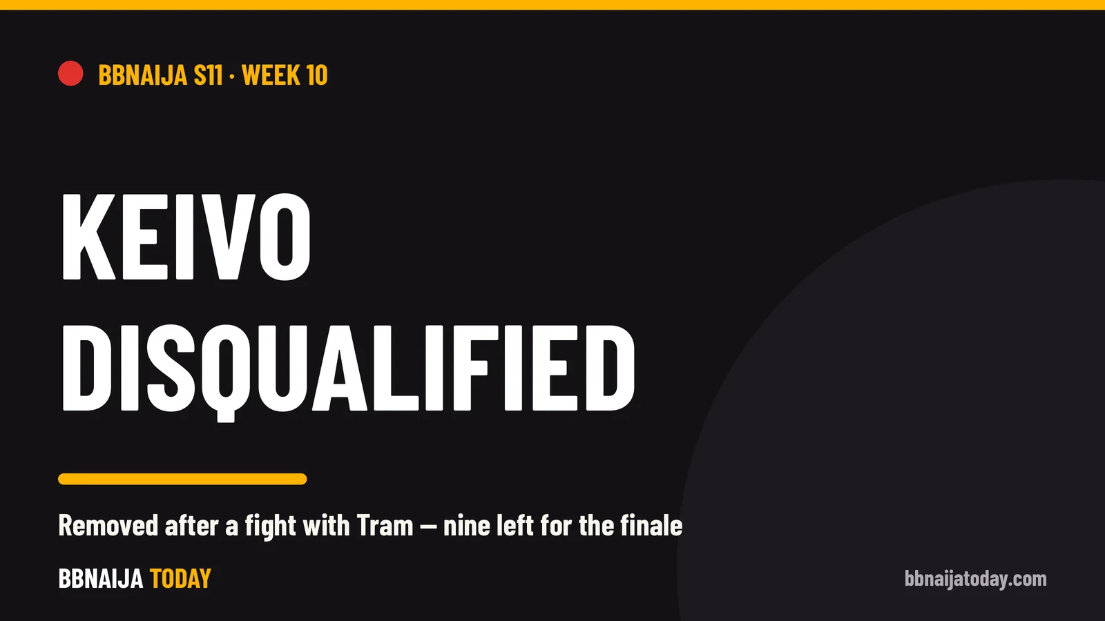 Keivo disqualified from BBNaija Season 11 after a fight with Tram