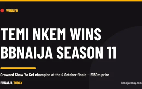 Temi Nkem wins BBNaija Season 11